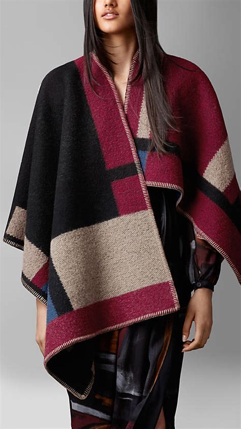 burberry poncho monogram|burberry poncho nordstrom.